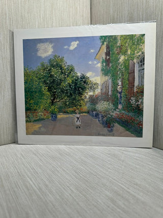 The Artist's House at Argenteuil Claude Monet Impressionist Garden Book Print
