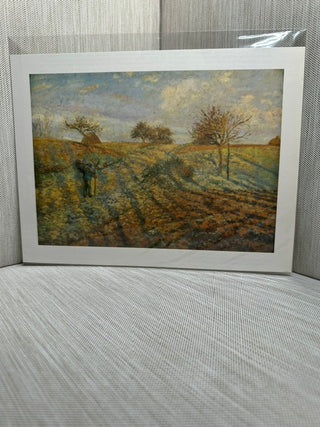 Hoar-Frost at Ennery Camille Pissarro Impressionist Landscape Field Book Print