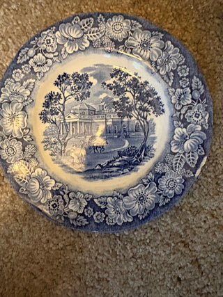 Liberty Blue Bread Plate  Has a chip or crack