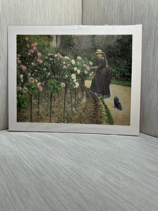 Roses in the Garden at Petit Gennevilliers Gustave Caillebotte Impressionist Book Print