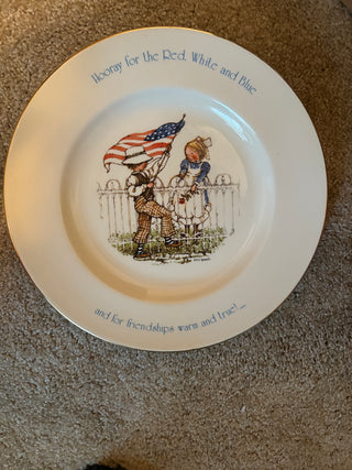Holly Hobbie Freedom Bicentenial Plate
