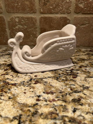Santa Sleigh Candy Dish/Small Planter