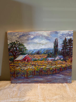 Vineyard Painting -Original Art 24"x20"