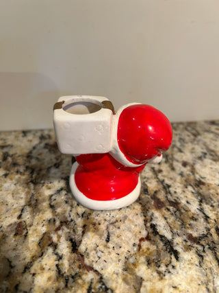 Vintage Santa Candle Holder