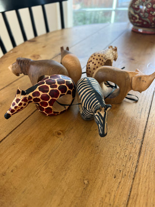 Wooden Animal Napkin Rings