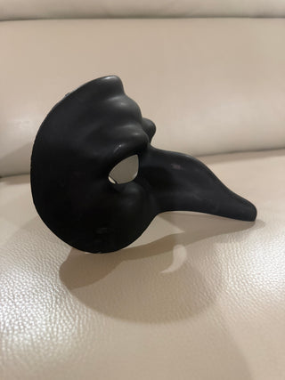 Black Face Mask with Large Pointed Nose