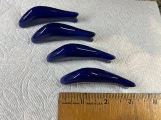 Set of 4 royal blue chopstick rests