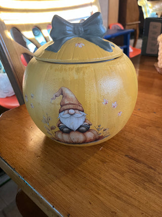 Custom Designed Ceramic Sunflower Lidded Jar