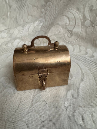 3" Hinged Brass Trinket Box