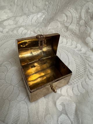 3" Hinged Brass Trinket Box