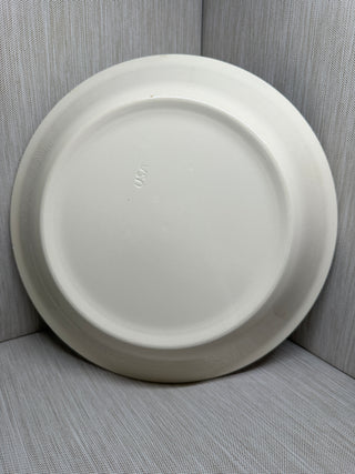 Lemon Meringue Pie Recipe Plate Pan Dish Fluted Rim Brown USA 11"