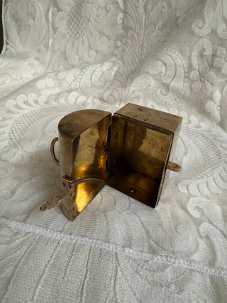 3" Hinged Brass Trinket Box