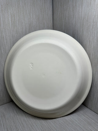 Ceramic Apple Pie Recipe Plate Pan Dish Fluted Rim Brown USA 11"