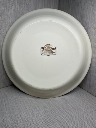 Cheesecake Recipe Plate Pan Dish 1970s 1980s 11"