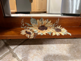 Sunflower Wall Mirror Knick Knack Hanger