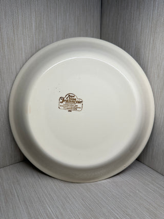 Strawberry Pie Recipe Plate Pan Dish 1970s 1980s 11" Royal China Jeannette