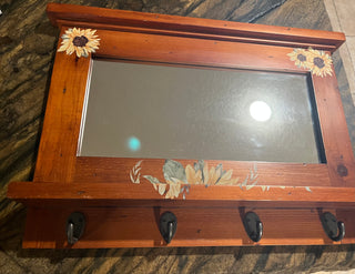 Sunflower Wall Mirror Knick Knack Hanger