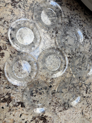 Vintage KIG Indonesia Floral Embossed Plates