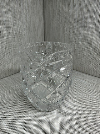 Glass Syrup Pitcher Pinwheel Starburst 4.5" Vintage Clear Pressed Glass