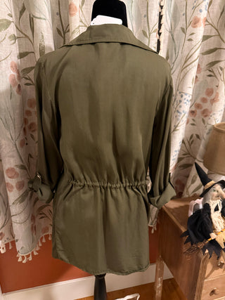 H&M Olive Green Open Front Jacket