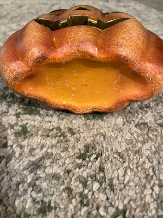Glitter Jack-O’-Lantern Tealight Holder