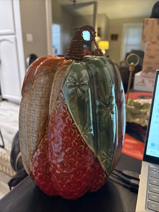 LE - Ceramic Patchwork pumpkin