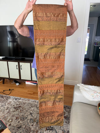 Fall Crate and Barrel Ornate 114” Table Runner