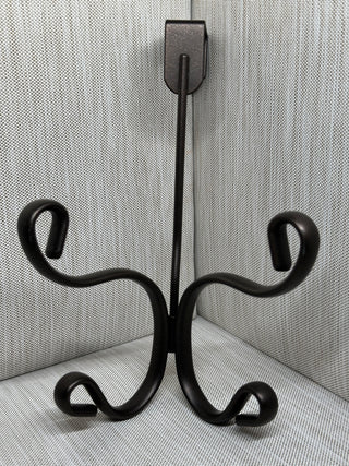 Wrought Iron Wreath Hanger Scrolled Metal Display Stand