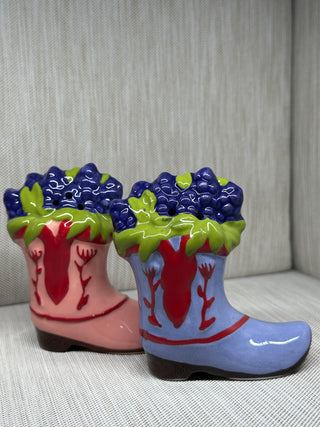 Cowboy Boot Salt Pepper Shaker Set 2pc