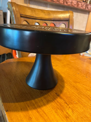 Rae Dunn Happy Halloween Black Pedestal
