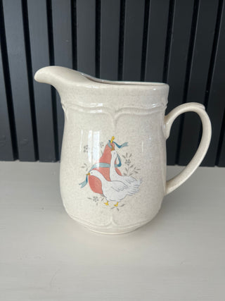 Vintage Cottage core duck pitcher