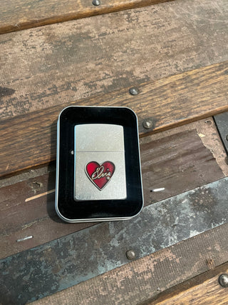 Elvis Presley Zippo Lighter with Red Heart