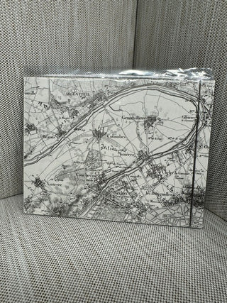 Paris Argenteuil France Vintage Map Postcard Art Book Print 5x3.75