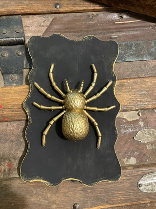 Handmade Gold Spider Faux Taxidermy Wall Décor