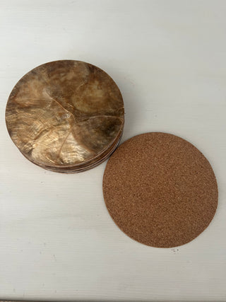 Capiz shell coasters set of 4
