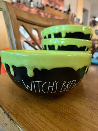 Rae Dunn Witch's Brew Green Slim Bowl EACH
