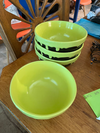 Rae Dunn Witch's Brew Green Slim Bowl EACH