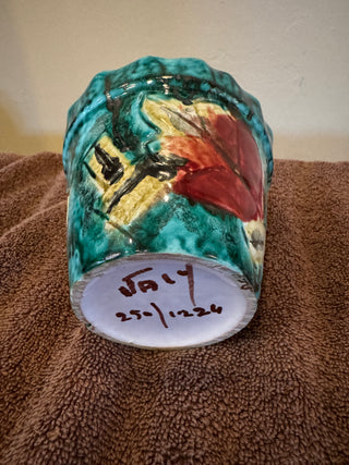 Vtg Italian Art Pottery Planter
