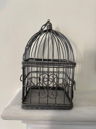 Vintage Metal Birdhouse With Heart Details