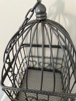 Vintage Metal Birdhouse With Heart Details