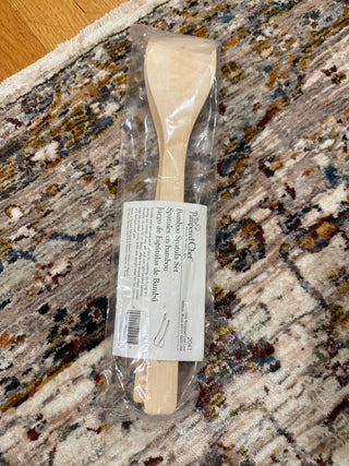 Pampered Chef Bamboo Spatula Set of 2 in Package