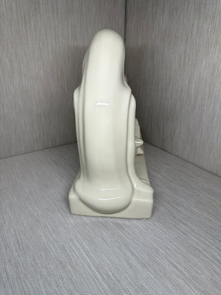 Vintage Royal Haeger Mother and Child Statue White Gloss Ceramic Figurine 6053