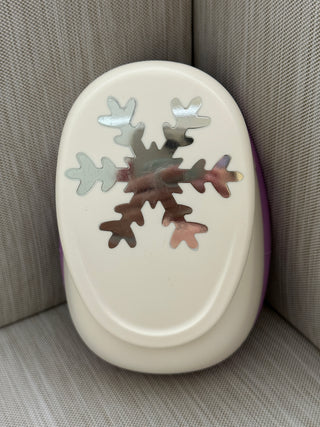 Jumbo Snowflake Paper Punch  3 Inch XL Craft Lever Scrapbooking by Recollections
