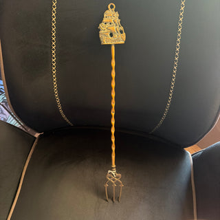 Vintage Toasting Fork Poker Brass WindSailing