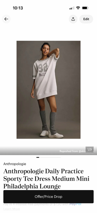 Anthropologie Daily Practice 92 Tunic Tshirt