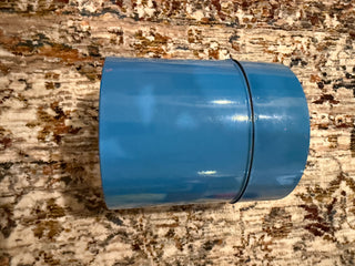 Vintage MCM Blue Nesting Canisters Set of 4 Rare