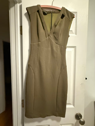 Bebe Olive Green Bodycon Dress Small