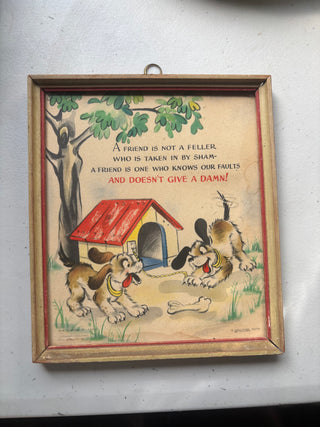 Vintage A Hallmark Motto print