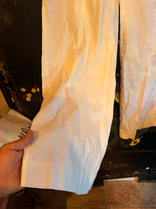 Banana Republic Tailored fit White Linen Pants  Size 8