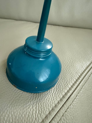 Vintage Blue Pump Oiler